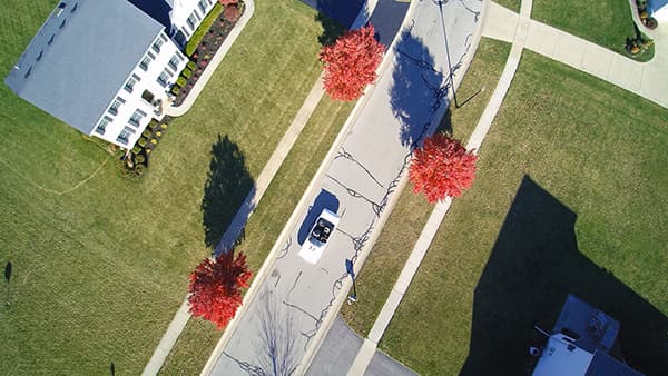DRIVING VEHICLE TRACKING SHOT